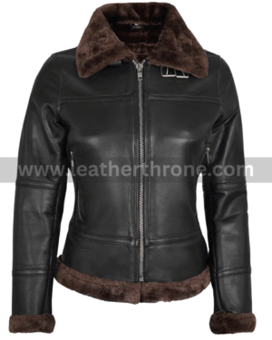 Womens Shearling Leather Jacket